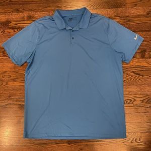 Nike Golf Dri Fit Men’s Polo Navy‎ Blue Shirt Size 2XL Standard Fit